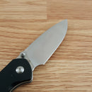 CJRB Pyrite Folding Knife 3.13" AR-RPM9 Steel Drop Point Blade Black G10 Handle