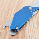 Kershaw PUB Mini Knife 1.75" 8Cr13MoV Steel Blade Blue Aluminum/Stainless Handle