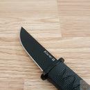 Cold Steel Kyoto II Fixed Knife 3.38" 8Cr13MoV Steel Blade Black Kray-Ex Handle