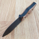 TOPS Lil Roughneck Knife 2.75" 5160 Steel Full Tang Blade Linen Micarta Handle