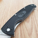 Spyderco Resilience Folding Knife 4.25" Part Serrated 8Cr13MoV Steel Blade FRN