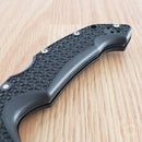 Cold Steel L Voyager Folding Knife 4" AUS-10A Steel Blade Black Black Griv-Ex Handle