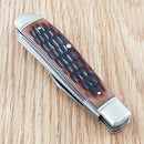 Cold Steel Mini Trapper Pocket Knife 8Cr13MoV Steel Blades Jigged Bone Handle