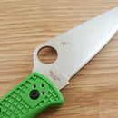 Spyderco Pacific Salt 2 Folding Knife 3.76" LC200N Steel Blade Green FRN Handle