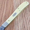 Case XX Slimline Trapper Folding Knife Carbon Steel Blade Yellow Synthetic Handle