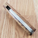 Rough Ryder Mushroom Folding Pocket Knife 440A Steel Blade Brown Wood Handle