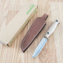 BPS Knives Compact Camping Fixed Knife 3.63" 5Cr14MoV Steel Blade Walnut Handle
