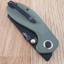CJRB More Maileah Folding Knife 2.38" AR-RPM9 Stainless Steel Blade Green G10 Handle