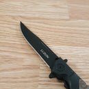 Cold Steel Medium Luzon Folding Knife 4" 8Cr13MoV Steel Blade Black GFN Handle