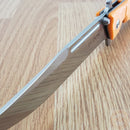 Cold Steel Large Luzon Folding Knife 6" 8Cr13MoV Stainless Steel Blade Orange GFN Handle