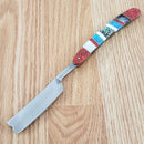 Rough Ryder Folding Razor 3.5" Mirror Finish Stainless Blade MOP/Abalone Handle