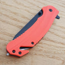 Kershaw Barricade Folding Knife 3.5″ 8Cr13MoV Steel Blade Orange GRN Handle