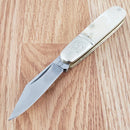 Rough Ryder Barlow Pocket Knife Stainless Steel Blades White Smooth Bone Handle