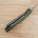 Artisan Eagle Liner Folding Knife 3.63" D2 Tool Steel Blade Green G10 Handle