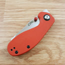 CJRB Maileah Linerlock Folding Knife 2.38" AR-RPM9 Stainless Steel Blade Red G10 Handle