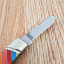 Rough Ryder Stockman Lollipop Pocket Knife Stainless Steel Clip / Sheepsfoot And Spey Blades Multi Synthetic Handle