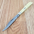 Case XX Slimline Trapper Folding Knife Carbon Steel Blade Yellow Synthetic Handle