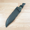 Schrade LeROY Fixed Knife 10.37" 8Cr13MoV Steel Full Blade Black TPR Handle