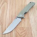 Bestech Knives Paladin Folding Knife 3.75" D2 Tool Steel Blade Beige G10 Handle