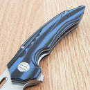 Bestech Knives Ornetta Folding Knife 3.63" N690 Steel Blade Carbon Fiber / G10 Handle