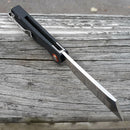 Artisan Tomahawk Linerlock Folding Knife 3" D2 Tool Steel Blade Black G10 Handle