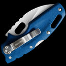 Cold Steel Tuff Lite Folding Knife 2.5" AUS-8A Steel Blade Blue Griv-Ex Handle
