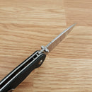 CJRB Pyrite Folding Knife 3.13" AR-RPM9 Steel Drop Point Blade Black G10 Handle