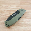 Cold Steel 4-Max Scout Folding Knife 4" AUS-10A Steel Blade Green Griv-Ex Handle