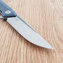 Bestech Knives Bestechman Dundee Linerlock Folding Knife 3.5" D2 Tool Steel Blade Blue-Gray G10 Handle