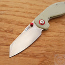 CJRB Maileah Linerlock Folding Knife 2.38" AR-RPM9 Stainless Steel Blade Jade G10 Handle
