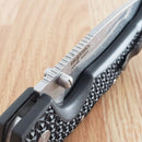 Cold Steel L Voyager Folding Knife 4" AUS-10A Steel Blade Black Black Griv-Ex Handle