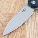 Bestech Knives Penguin Liner Folding Knife 3.63" D2 Tool Steel Blade Black / Orange G10 Handle