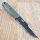 Condor Bushglider Fixed Knife 4.25" 1095HC Steel Full Blade OD Green Polypropylene Handle