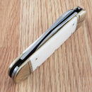 Marbles Sunfish Pocket Knife Stainless Steel Blades White Smooth Bone Handle