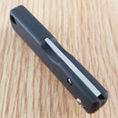 Fallkniven Wolfs Tooth Lockback Folding Knife 2" 3G Steel Blade Black Zytel Handle NU4