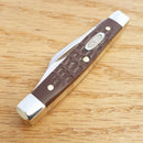 Case XX Small Stockman Pocket Knife Surgical Steel Blades Brown Synthetic Handle 00081