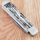 Case XX U.S. Army Trapper Pocket Knife Stainless Steel Blades Bone Handle CA15032