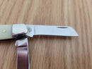 Case XX Patriotic Embellished Pocket Knife Stainless Blades Natural Smooth Bone Handle 64136