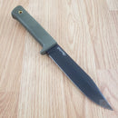 Cold Steel SRK Fixed Knife 6" Black Tuff-Ex Coated SK5 Carbon Steel Clip Point Blade OD Green Kray-Ex Handle 49LCKODBK