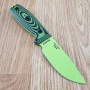 ESEE Model 3 Fixed Knife 3.88" Green Powder Coated 1095HC Steel Blade 3D Machined G10 Handle 3PMVG007