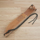 Case XX US Marine Corps Fixed Knife 7" 1095 Steel Blade Grooved Leather Handle 334