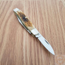 Case XX Cutlery Small Texas Jack Pocket Knife Chrome Vanadium Blades Bone Handle 00077