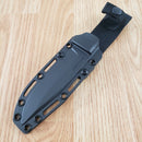 Cold Steel SRK Compact Fixed Knife 5" Black Tuff-Ex Coated SK5 Carbon Steel Clip Point Blade Dark Earth Kray-Ex Handle 49LCKDDEBK