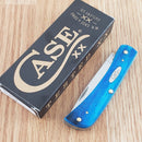 Case XX Sod Buster Jr Folding Knife 2.75" Stainless Blade Caribbean Blue Bone Handle 25590