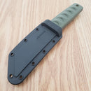 Cold Steel Kyoto II Fixed Knife 3.38" 8Cr13MoV Steel Tanto Blade Green Kray-Ex Handle 17DAODBK