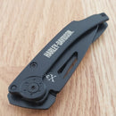 Case XX Tec X Dinero Harley Folding Knife 3" Stainless Blade Black Stainless 52080