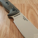 ESEE Model 6 Fixed Knife 5.25" Desert Tan Powder Coated 1095HC Steel Blade Black And Coyote Brown 3D Machined G10 Handle 6PDT005