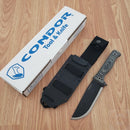 Condor Crotalus Fixed Knife 6.63" 1075HC Steel Full Tang Blade Micarta Handle