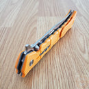 Cold Steel Large Luzon Folding Knife 6" 8Cr13MoV Stainless Steel Blade Orange GFN Handle