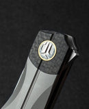 Bestech Knives THYRA Folding Knife 3½ Bohler M390 Steel Blade Titanium/CF Handle